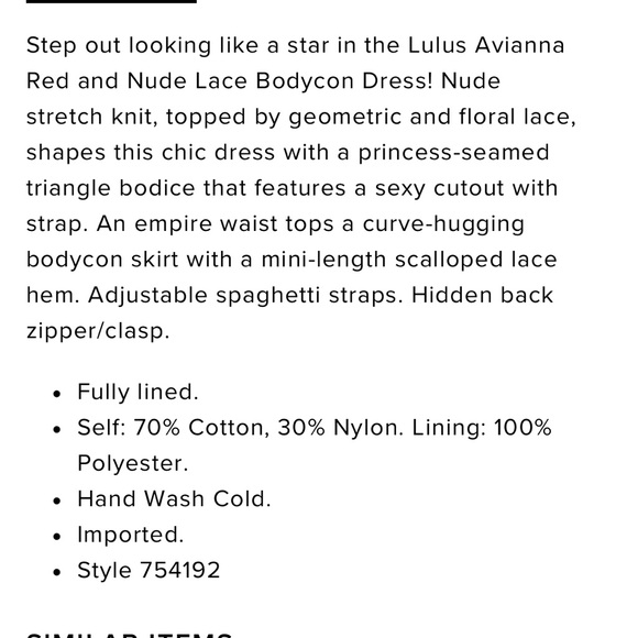 Lulus avianna cutout lace dress size medium - Picture 11 of 11